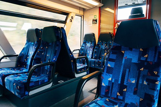 charter bus interior