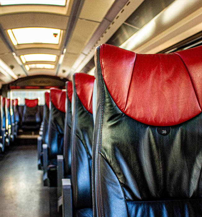 shuttle bus interior